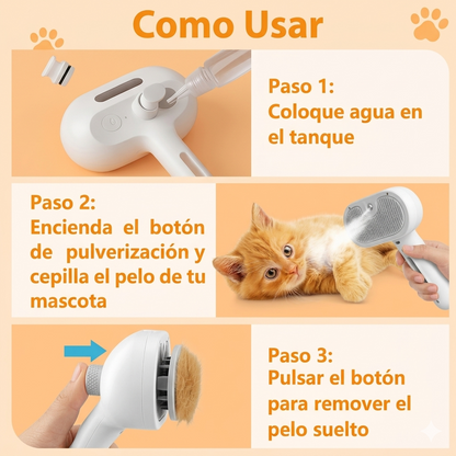 Cepillo Vaporizador CleanPaws